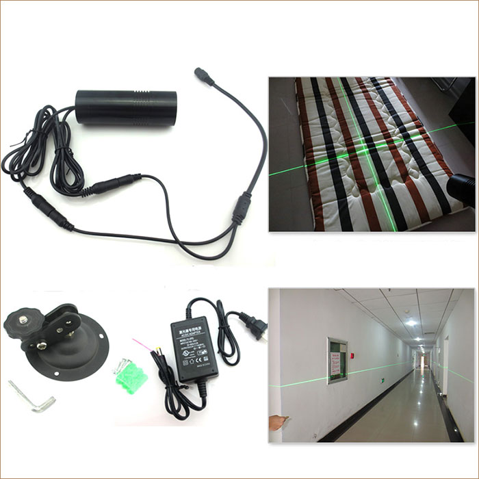 532nm 10mw Line Cross 2IN1 Green Adjustable Laser Positioning Lamp Laser Module